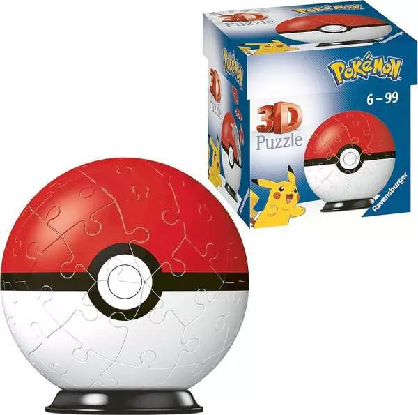 3D Puzzle 54 piezas - Pokémon - Pokeball classic