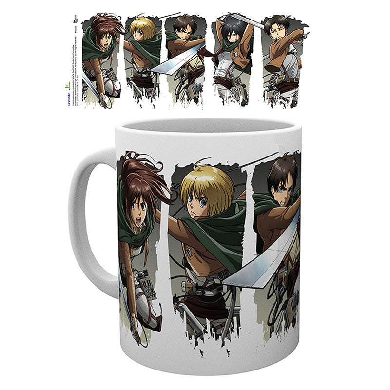 ATTACK ON TITAN - Mug - 320 ml - Character Montage