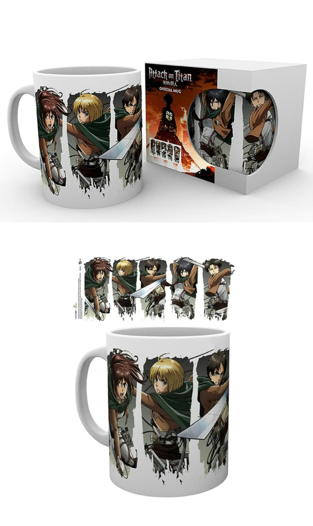 ATTACK ON TITAN - Mug - 320 ml - Character Montage
