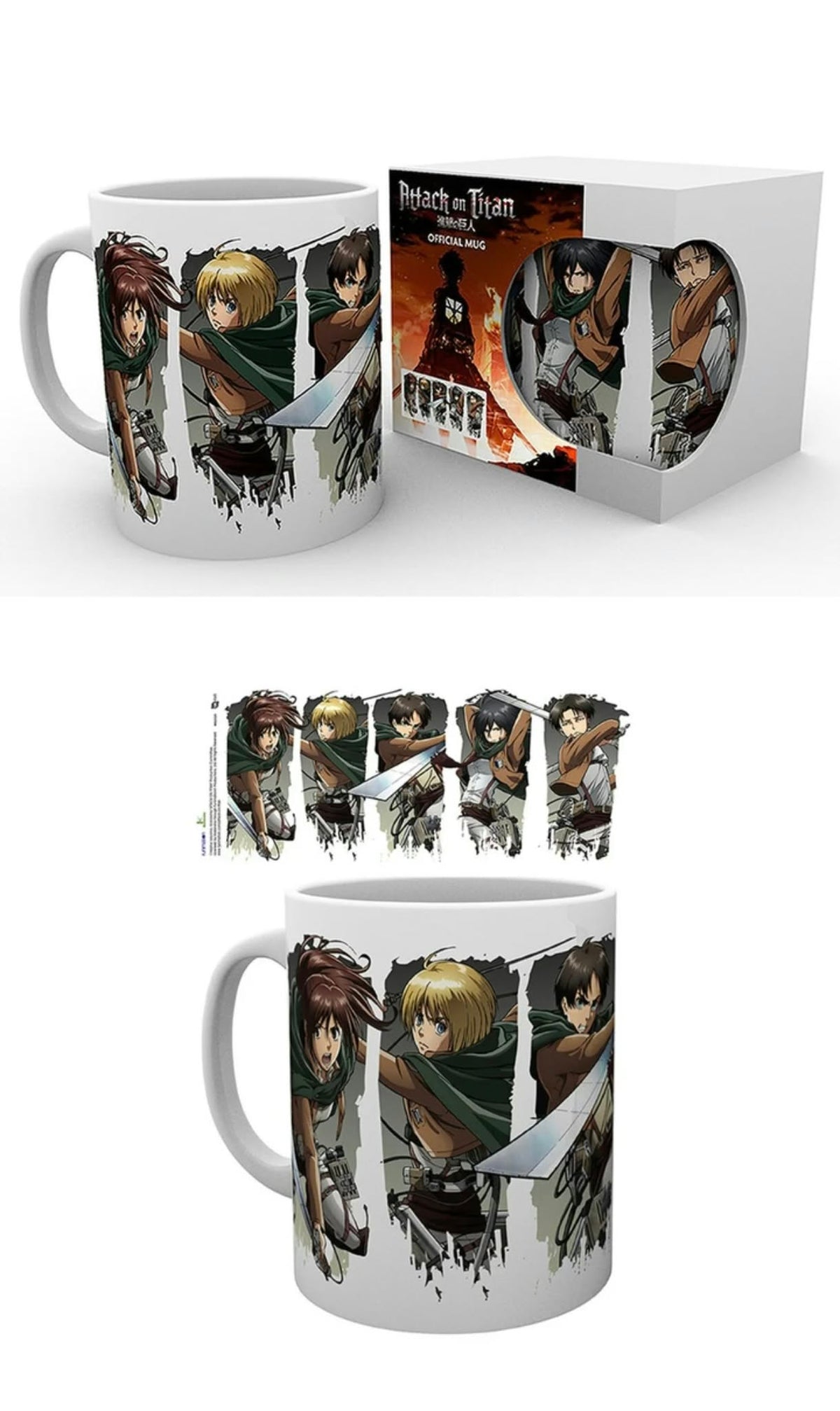 ATTACK ON TITAN - Mug - 320 ml - Character Montage