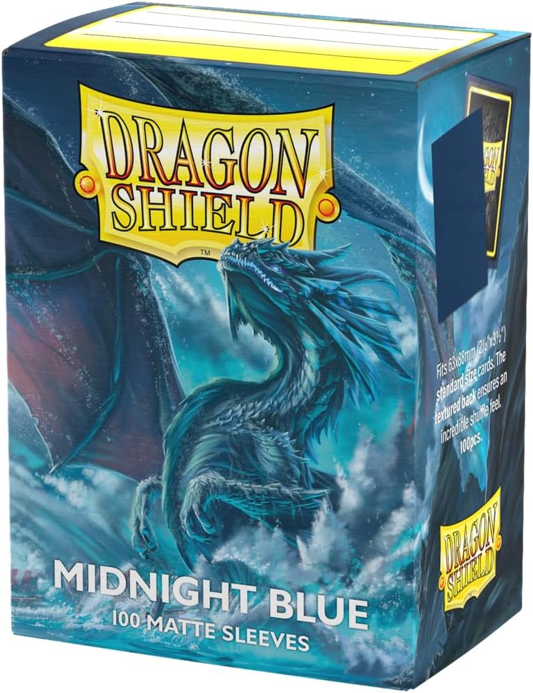 Dragon Shield Fundas de cartas midnight blue mate 100 Sobres