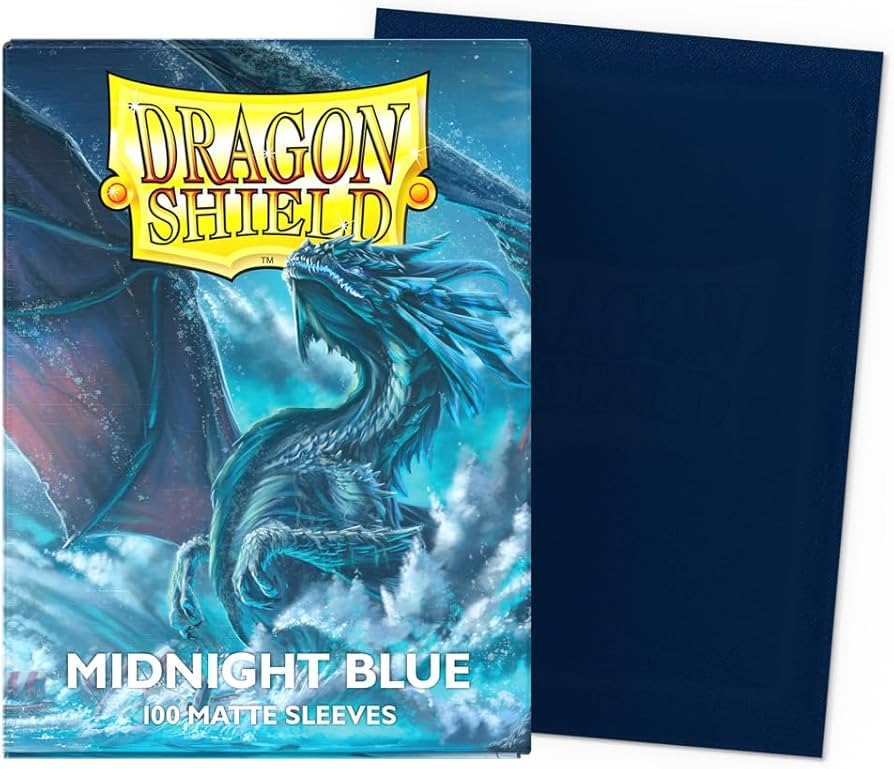Dragon Shield Fundas de cartas midnight blue mate 100 Sobres