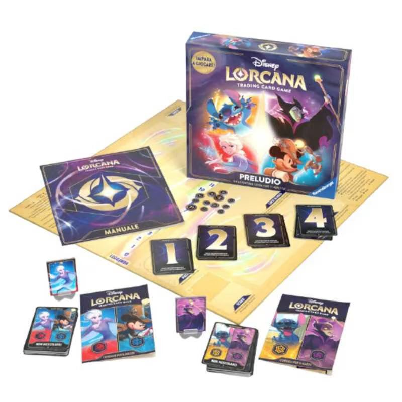 Juego de Mesa Disney Lorcana Preludio ¡Entra en el Reino Mágico de Lorcana! - Ravensburger +5A