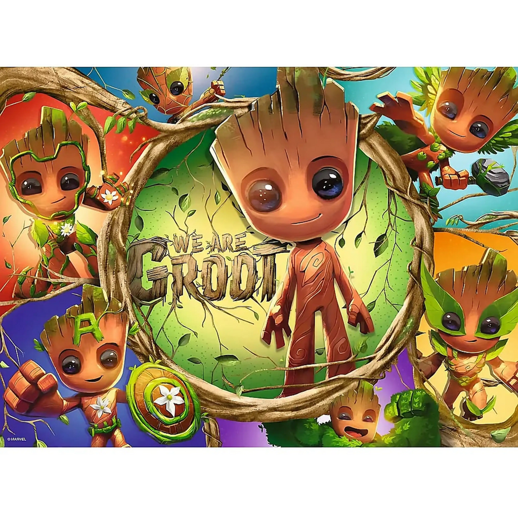 Puzzle - RAVENSBURGER Marvel Groot Puzzle 100 Piezas XXL