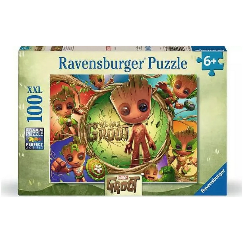 Puzzle - RAVENSBURGER Marvel Groot Puzzle 100 Piezas XXL