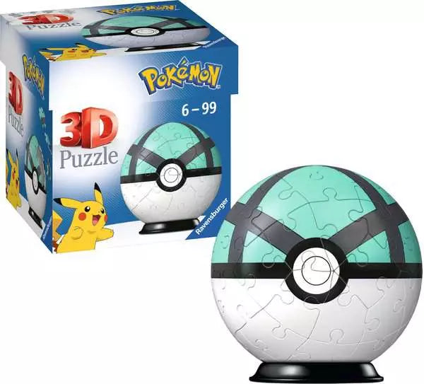 Puzzles 3D 54 piezas - Pokémon - Net Ball verde