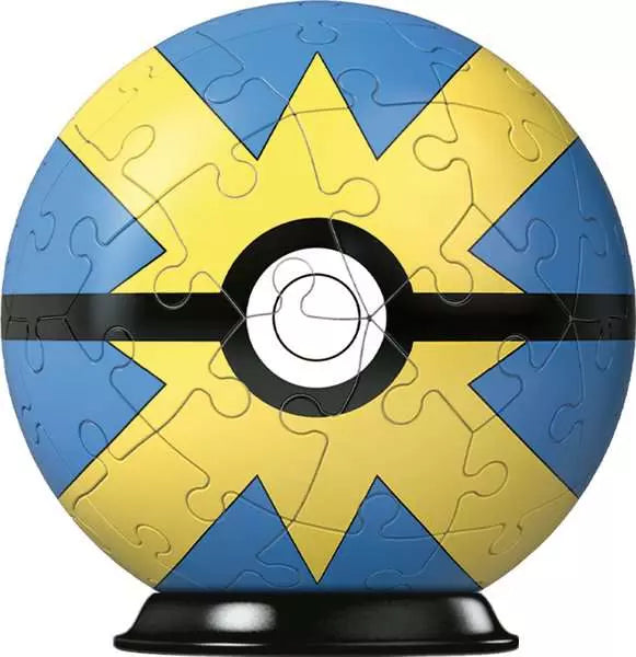 Puzzles 3D 54 piezas - Pokémon - Quick Ball amarillo azul