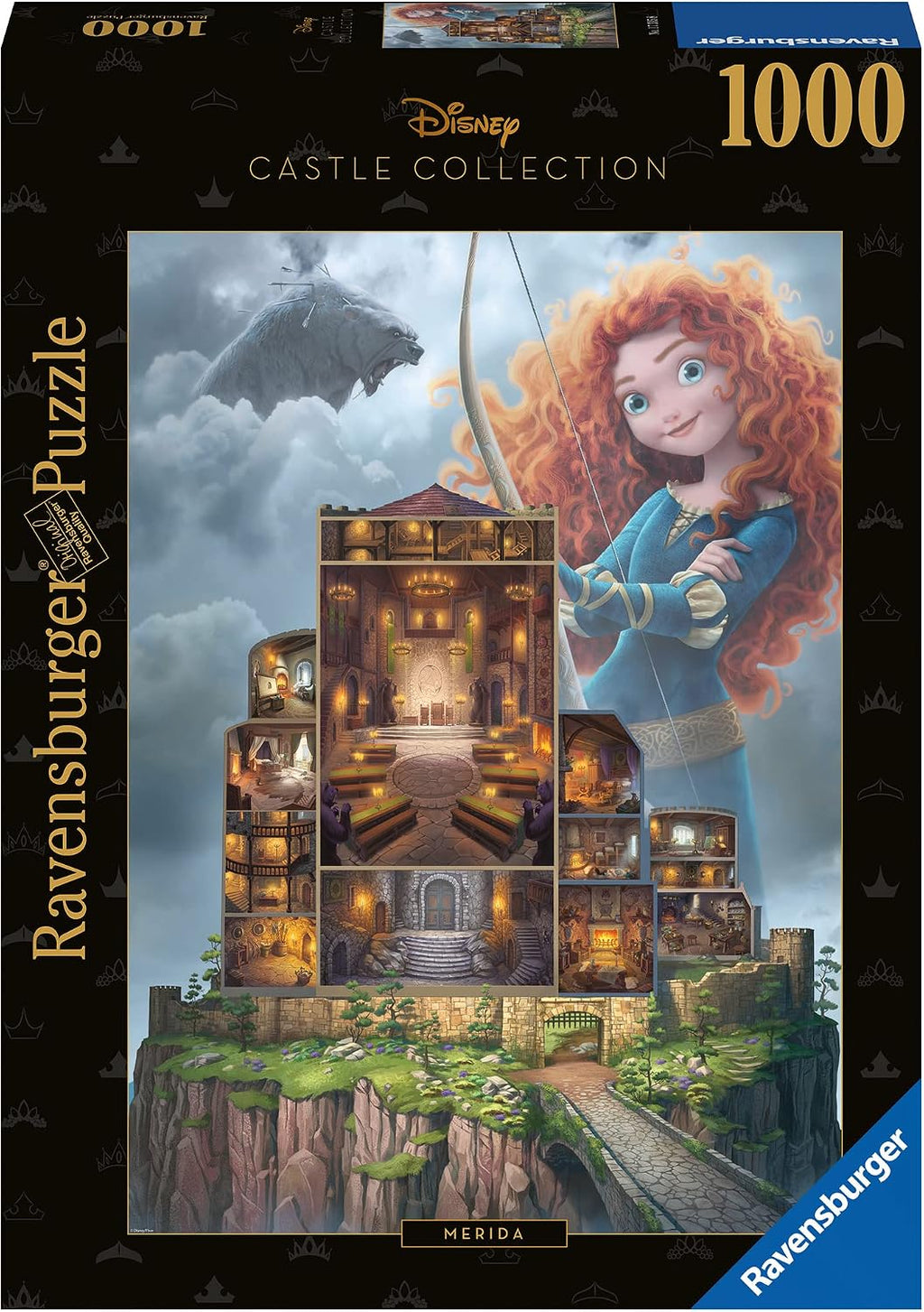 Puzzles para adultos 1000 piezas - Las Princesas de Disney - Disney Castles Merida