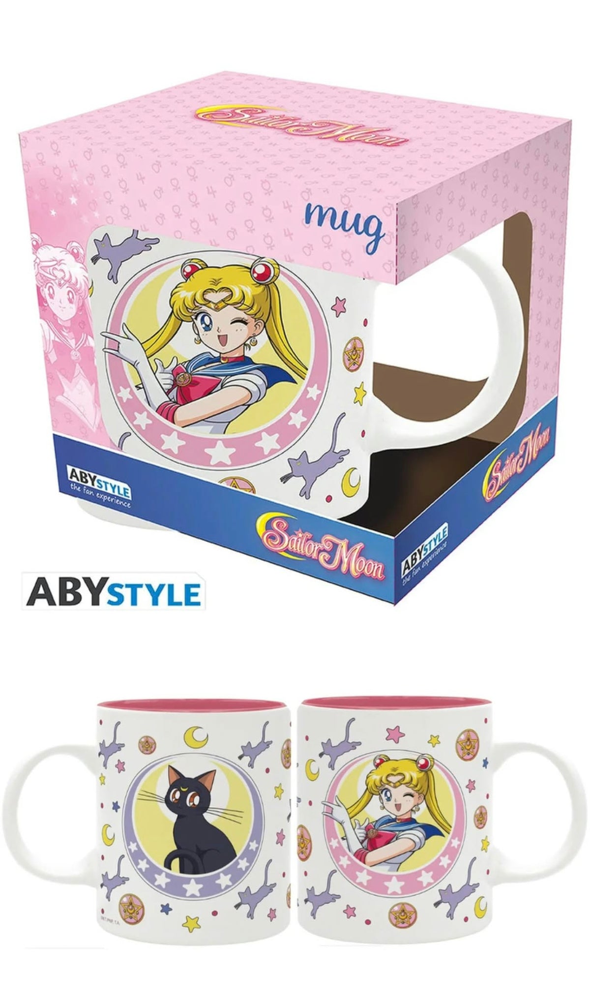 SAILOR MOON - Mug - 320 ml - Sailor Moon & Luna patch